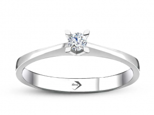 0,10 Karat Pırlanta Tektaş Evlilik Yüzüğü