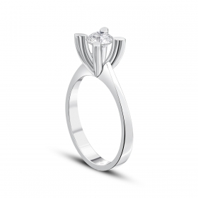 0,50ct Badem Pırlanta Tektaş