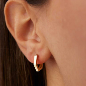 Altıgen Halka Küpe