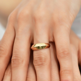 Simetri Altın Yüzük