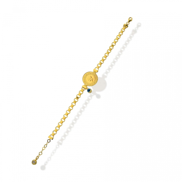 14 Ayar Altın Çeyrek Bileklik