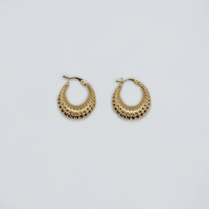 14 Ayar Altın Midye Kadın Küpe